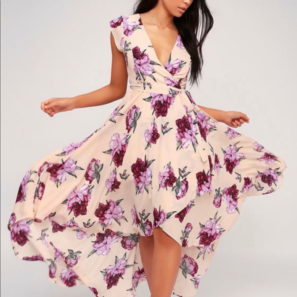 LuLu's Countryside Blush Dress - great for wedding guest!